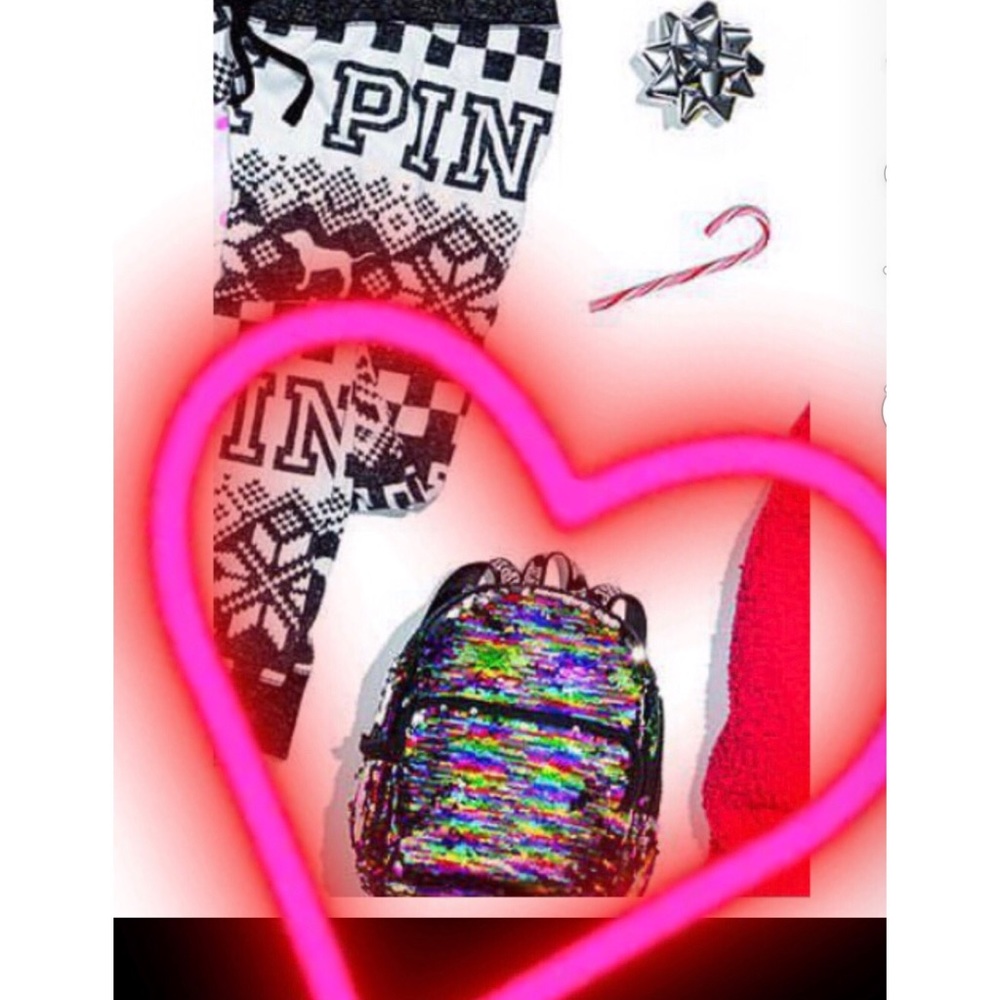 SOLD🔥🔥🔥🔥Rainbow 🌈 Sequin Campus Backpack 🎒
